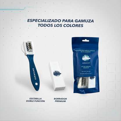 Kit de Gamuza Premium – Limpieza de Tenis de Gamuza y Nobuck