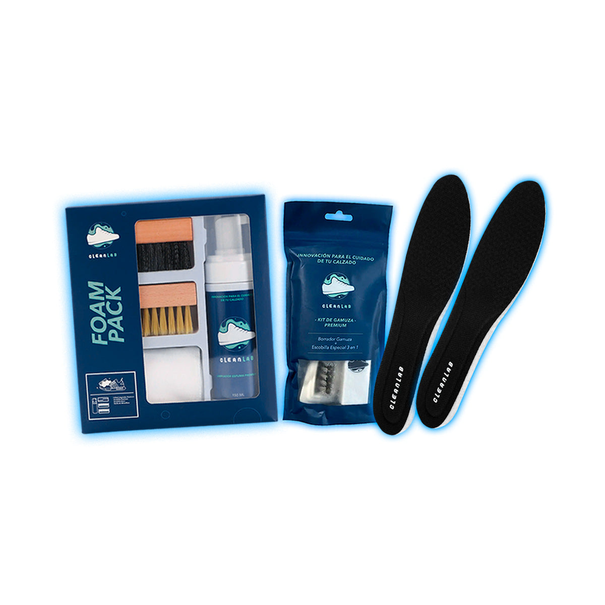 Triple Care Pack - Limpieza de Tenis y Máxima amortiguación en cada paso