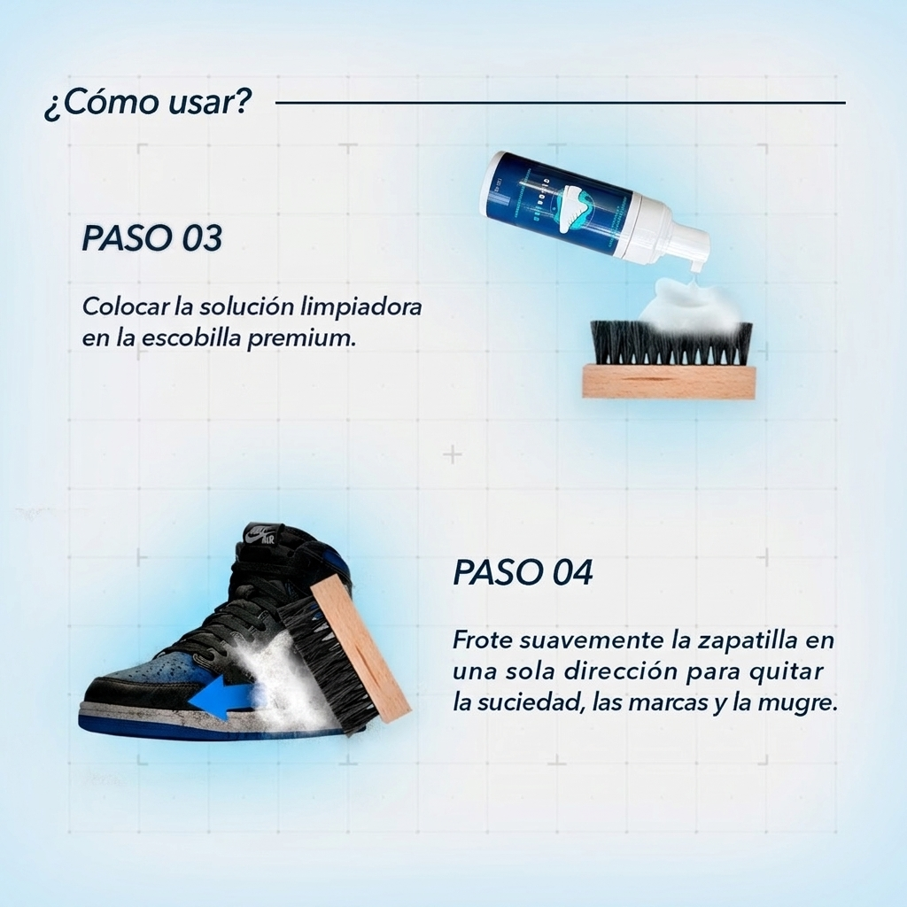 Foam Pack – Espuma Limpiadora + Escobillas para Tenis